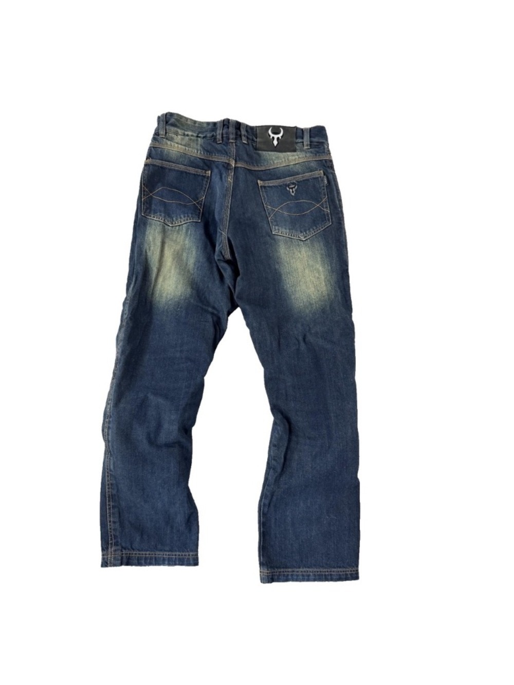 Men's Dark Blue Faded Jeans